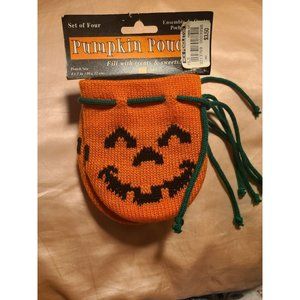 Vintage 1999 Figi Pumpkin Pouches Set Of 4